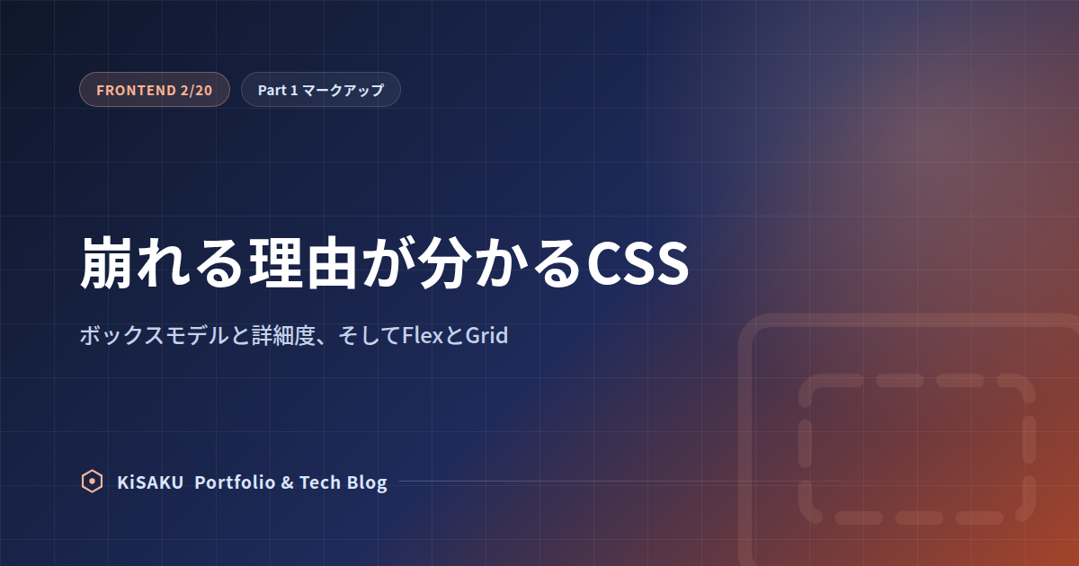 崩れる理由が分かるCSS — ボックスモデルと詳細度（第2回）
