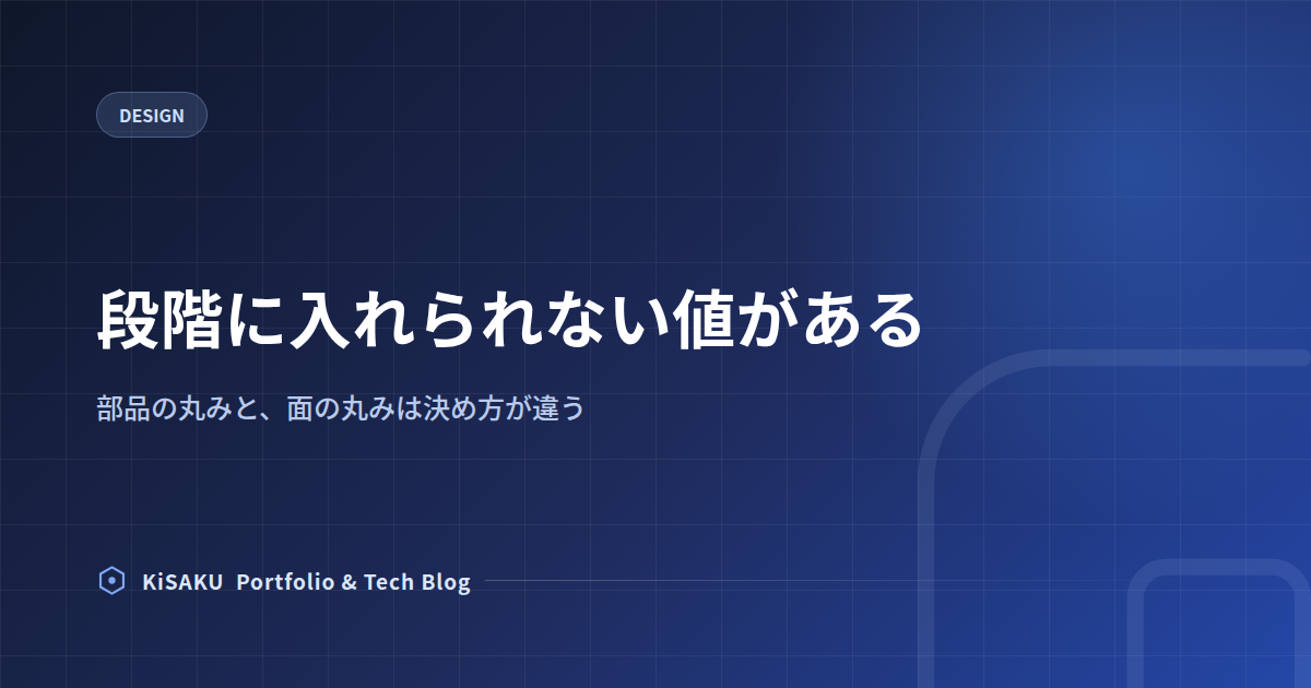 同じ「丸み」でも、比べる相手が違えば別の表に置く