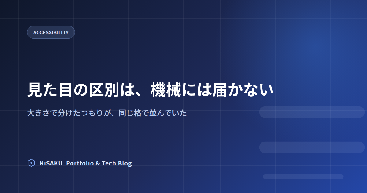 見た目で区別が付いているものは、機械には区別が付いていない