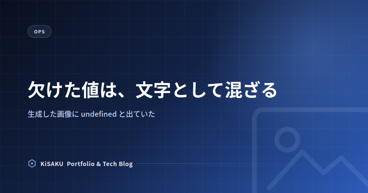 生成した画像に、undefinedと書いてあった